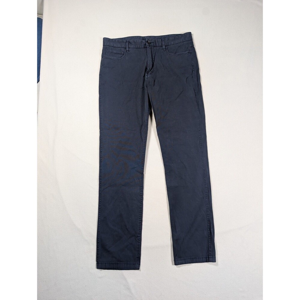 Buck Mason 5 Pocket Pants 14005 Vintage Canvas Golf Casual Work Preppy 34 Blue